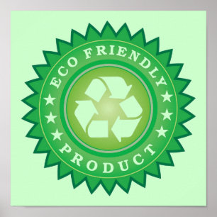 Eco Friendly Product Sticker Poster