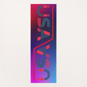 Eco Friendly Rainbow Colour Comfortable Yoga Mat