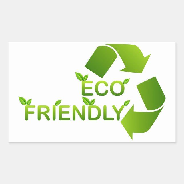 Eco Friendly Rectangular Sticker (Front)