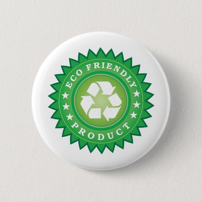 Eco Friendly Sticker 6 Cm Round Badge (Front)