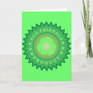 Eco Friendly Sticker Card