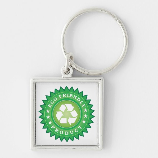 Eco Friendly Sticker Key Ring (Front)