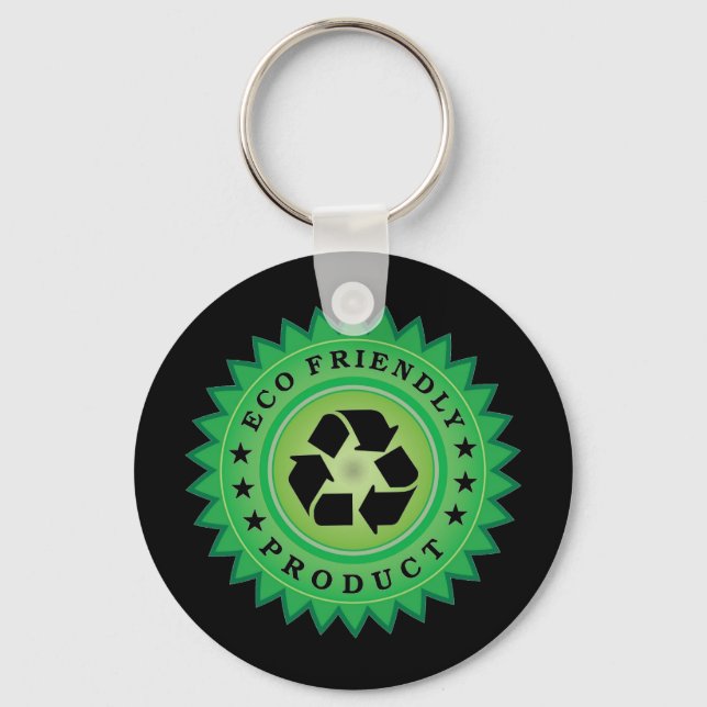 Eco Friendly Sticker Key Ring (Front)