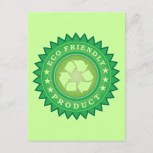 Eco Friendly Sticker Postcard