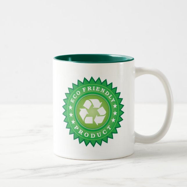 Eco Friendly Sticker Two-Tone Coffee Mug (Right)