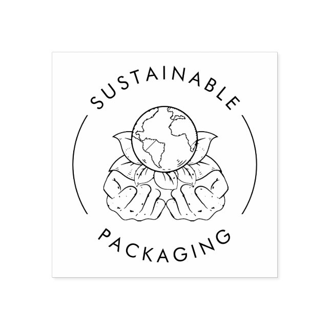 Eco-Friendly Sustainable Packaging | Business Rubber Stamp (Imprint)