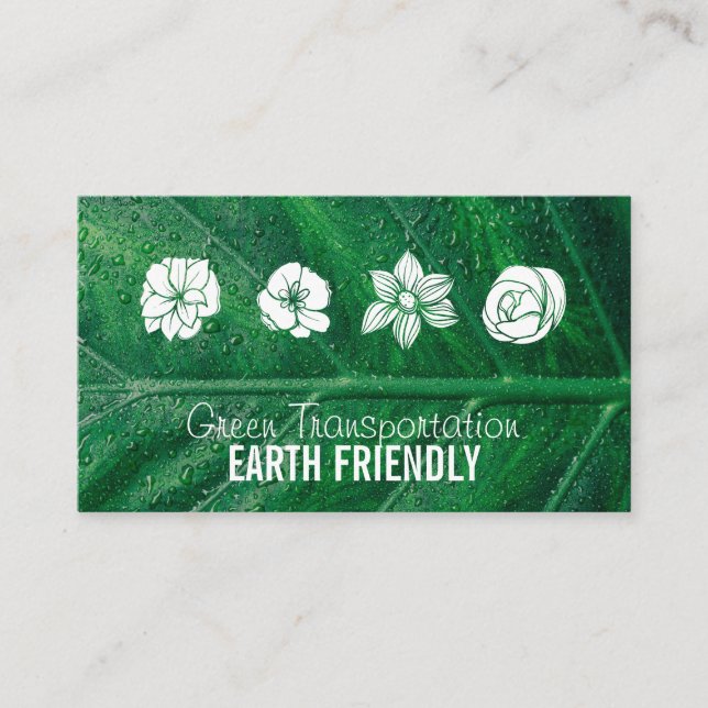 Eco Friendly | Transport | Landscape | Outdoors Business Card (Front)