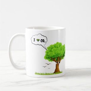 Eco-Friendly Tree Love CO2  Coffee Mug