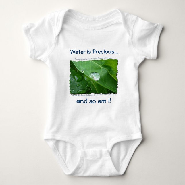 ECO FRIENDLY WATER CONSERVATION Gifts & Gear Baby Bodysuit (Front)