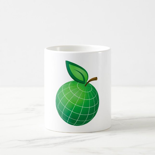 Eco Globe Fruit Green Earth Leaf Sphere  Coffee Mug (Creator Uploaded)