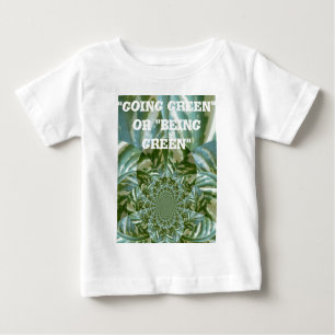 Eco Green Camo Kaleidoscope Art Print Design Baby T-Shirt