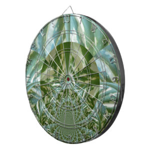Eco Green Camo Kaleidoscope Art Print Design Dartboard