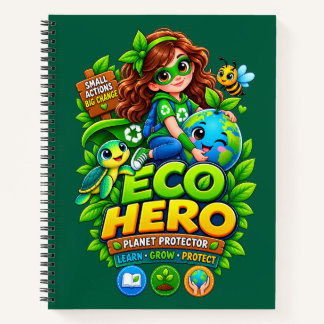 Eco Hero Planet Protector Kids Notebook