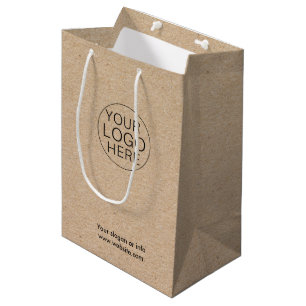 Eco Kraft Custom Logo Gift Bag for Businesses 