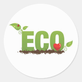 Eco-love Classic Round Sticker