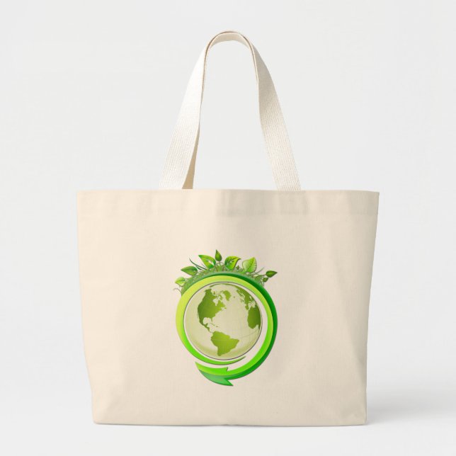 Eco Nuevo Large Tote Bag (Front)