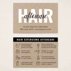 Eco Premium Kraft Hair Extensions Aftercare