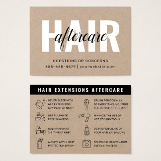 Eco Premium Kraft Hair Extensions Aftercare