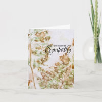 Eco Print Sympathy Card