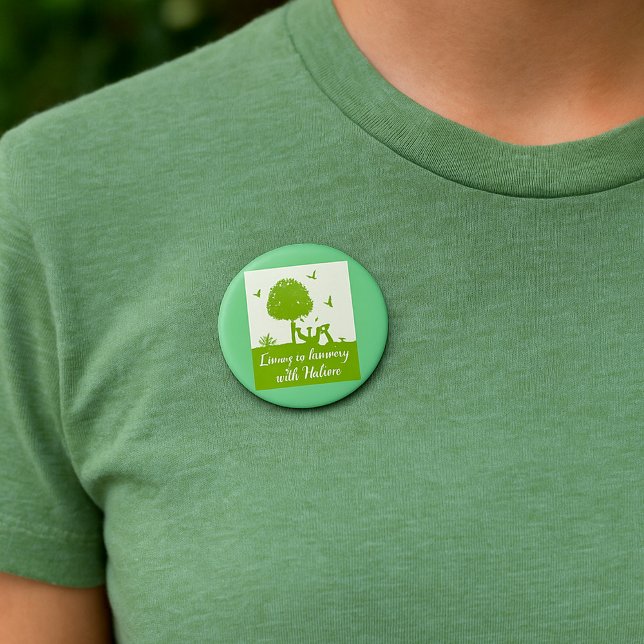 Eco Quote Living in Harmony with Nature 7.5 Cm Round Badge (Creator Uploaded)