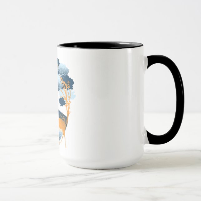 Eco Serenity: Tree-Themed Cup Design (Right)