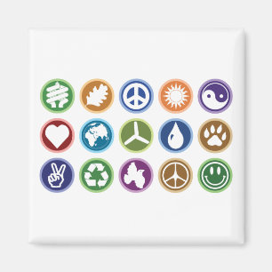 Eco Symbols Magnet