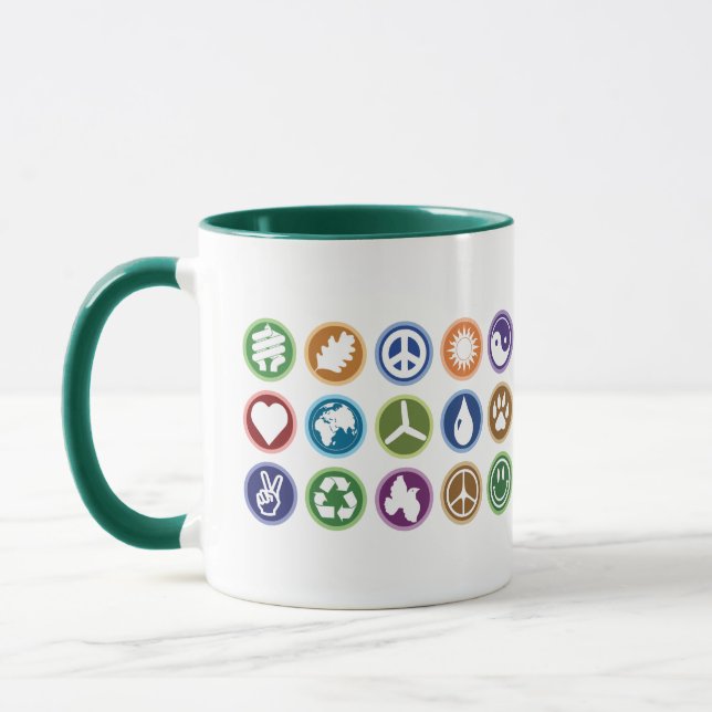 Eco Symbols Mug (Left)
