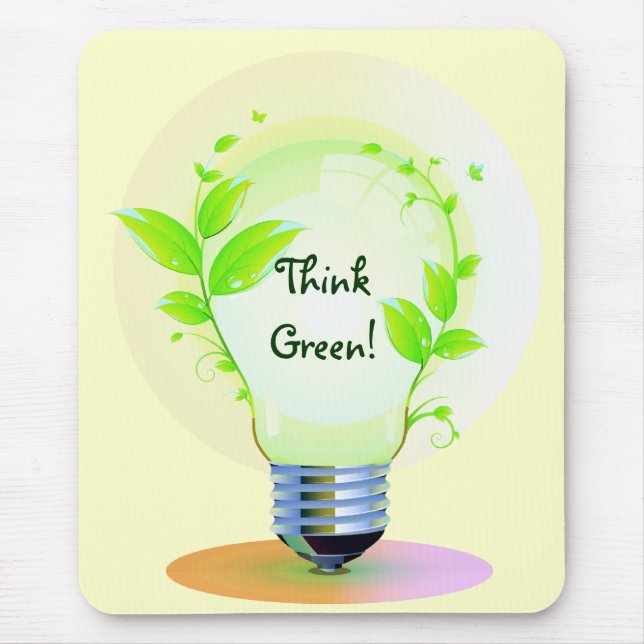 Eco Think Green Mouse Pad (Front)