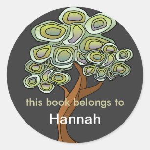 Eco Tree Book Label