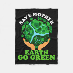 Ecofriendly Ecologist Storage Mother Earth Go Gree Fleece Blanket