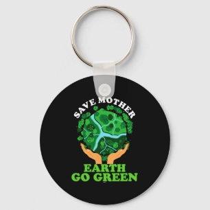 Ecofriendly Ecologist Storage Mother Earth Go Gree Key Ring