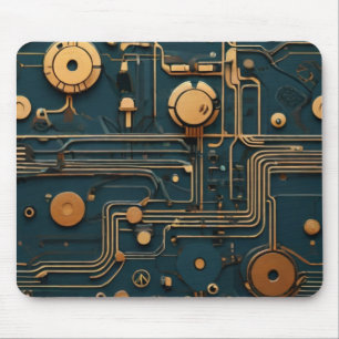EcoFusion: Recycled Tech Abstract Mouse Pad
