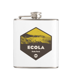 Ecola State Park Oregon Hip Flask