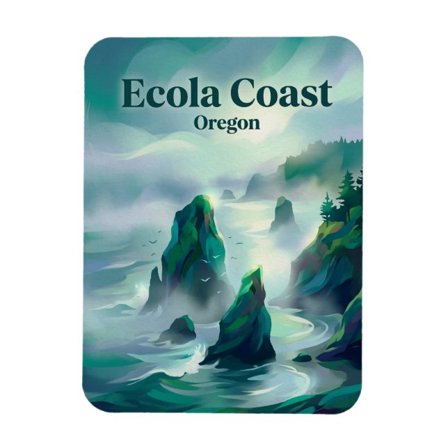 Ecola State Park Oregon Magnet (Vertical)