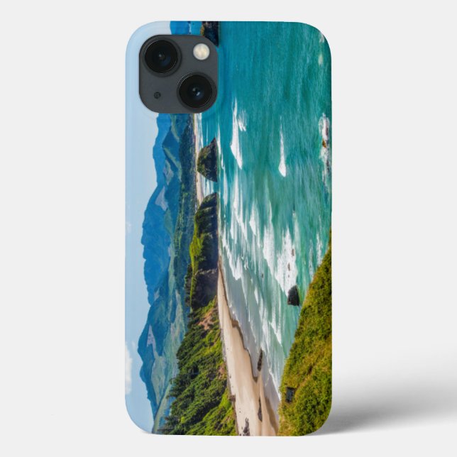 Ecola State Park, Oregon. Panorama of Crescent Case-Mate iPhone Case (Back)