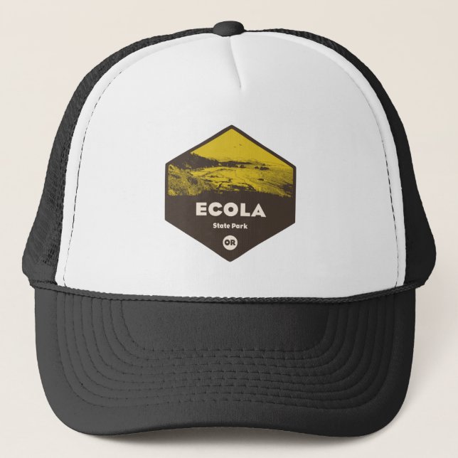 Ecola State Park Oregon Trucker Hat (Front)