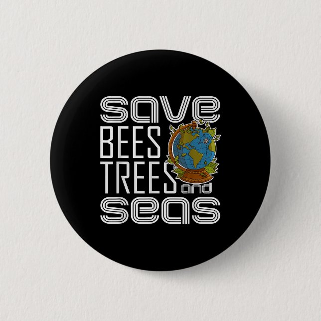 Ecologist Environmental Protection Animals Plants  6 Cm Round Badge (Front)