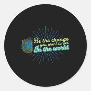 Ecologist Environmental Protection Animals Plants Classic Round Sticker