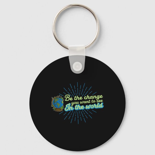 Ecologist Environmental Protection Animals Plants  Key Ring (Front)