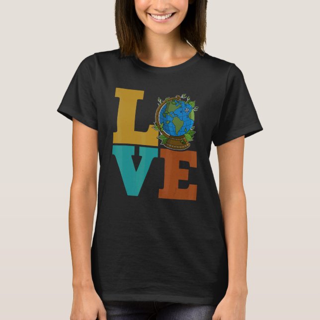 Ecologist environmental protection animals plants  T-Shirt (Front)