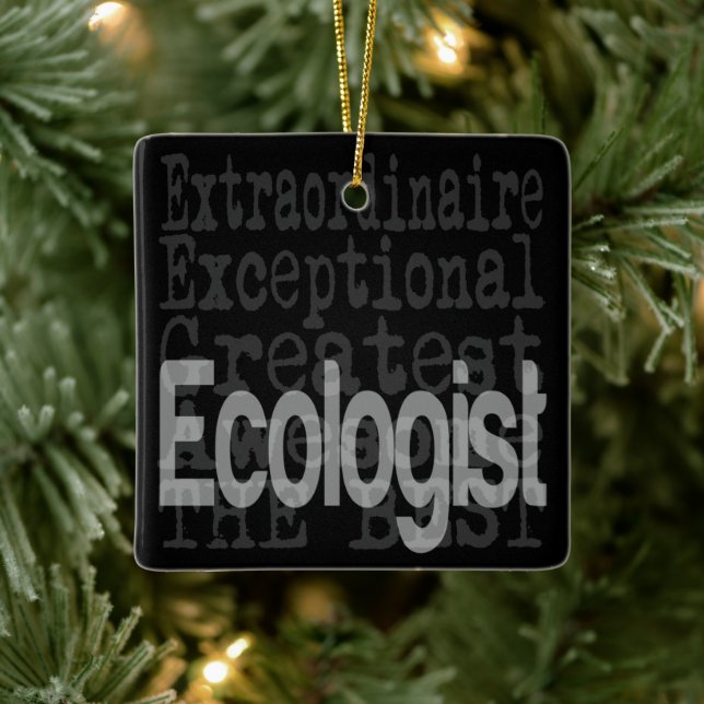 Ecologist Extraordinaire Ceramic Ornament (Tree)