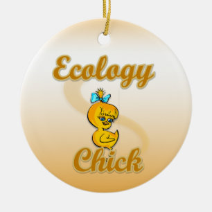 Ecology Chick Ceramic Tree Decoration