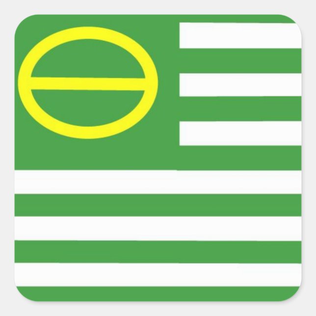 Ecology Flag Square Sticker (Front)