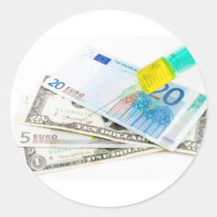 Economic Injection Classic Round Sticker