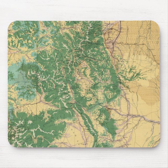 Economic Map of Colorado Mouse Pad (Front)
