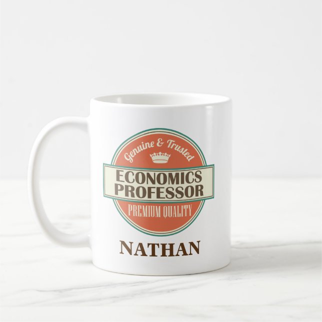 Economics Professor Personalised Office Mug Gift (Left)