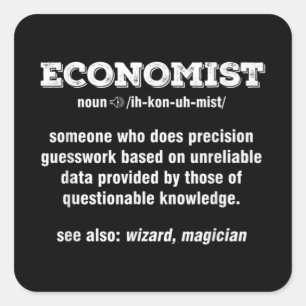 Economics Student Taxation Teacher Economist Square Sticker