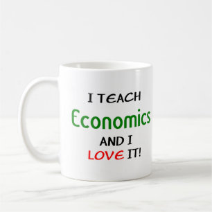 economics teach & love coffee mug