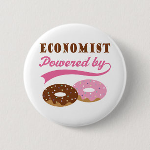 Economist Gift (Doughnuts) 6 Cm Round Badge