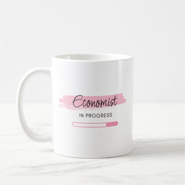 Economist In Progress – Personalised Coffee Mug (Left)